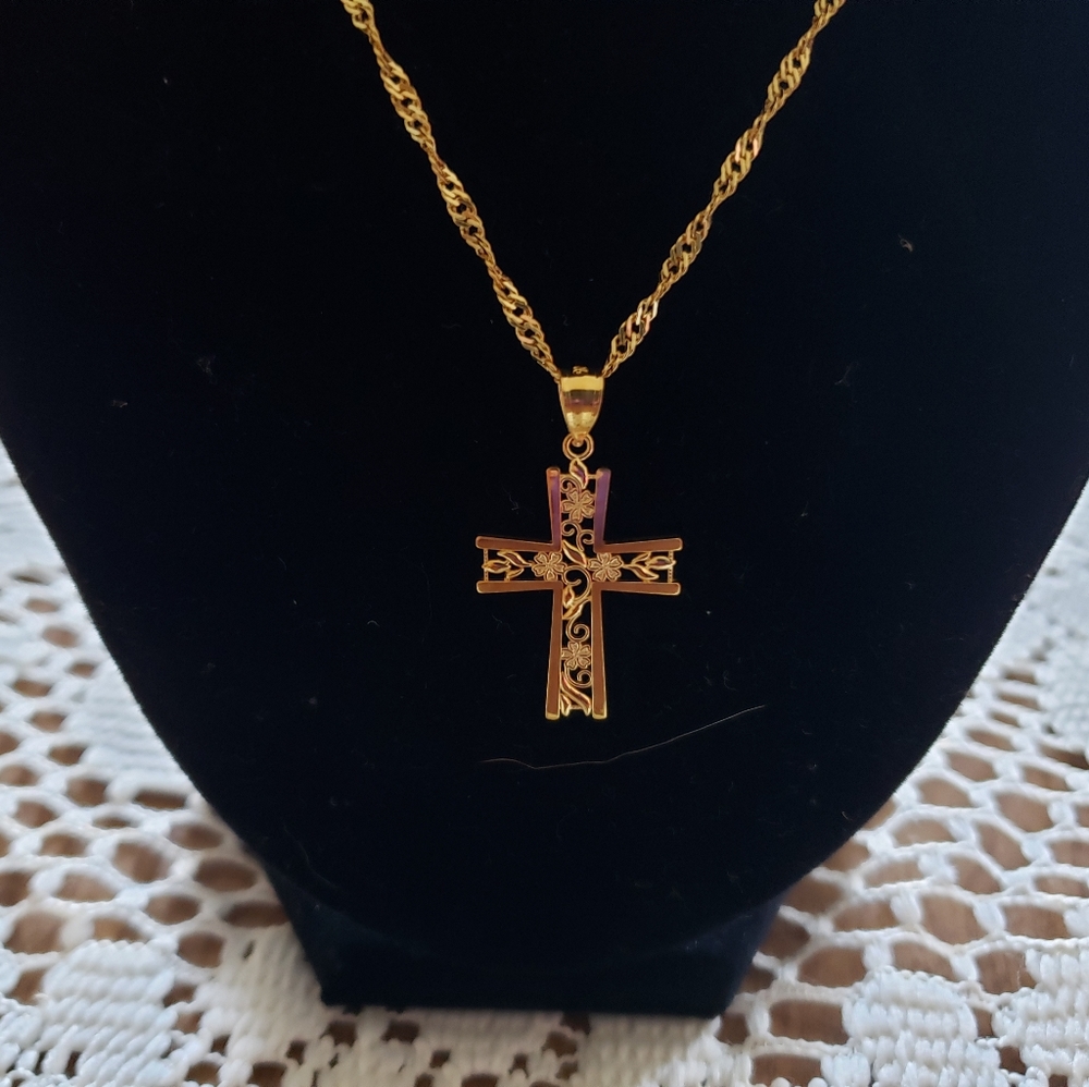 Cross with chain